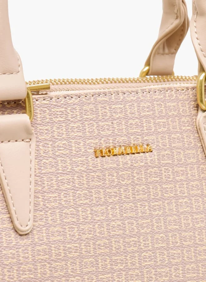 فلورا بيلا من شو إكسبرس Women Logo Detail Tote Bag with Handles and Zip Closure
