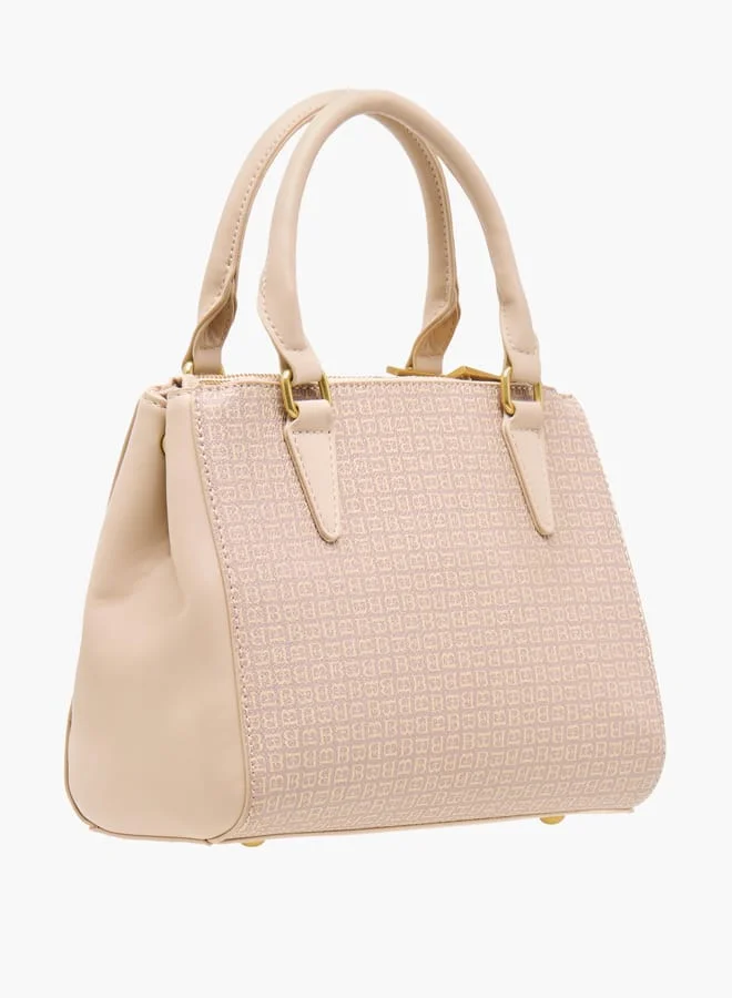 فلورا بيلا من شو إكسبرس Women Logo Detail Tote Bag with Handles and Zip Closure