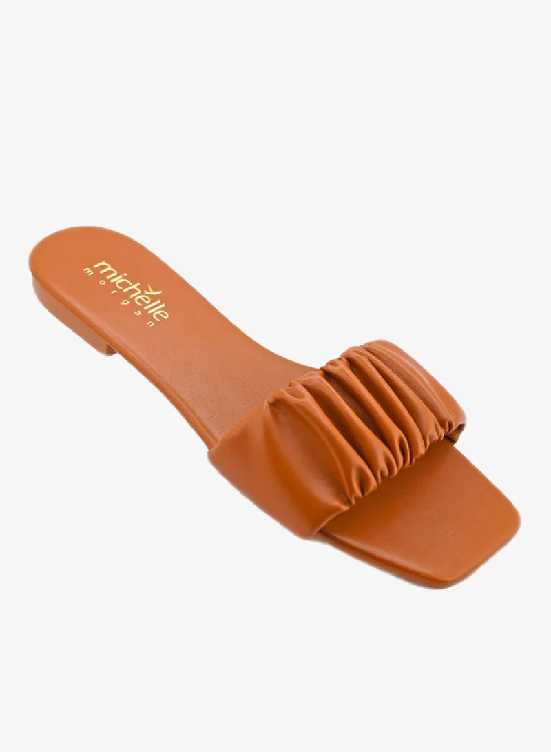 092-2258 Michelle Morgan Casual Ladies Slides  Brown