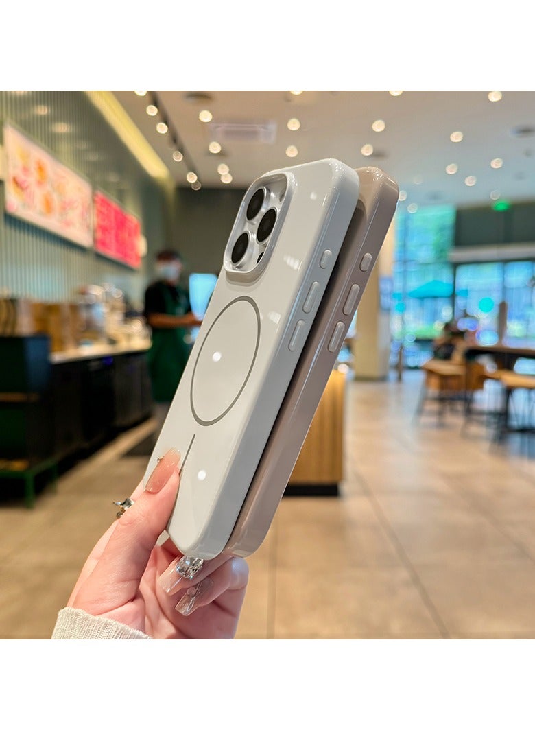 غطاء iPhone 16 Pro Max - يدعم MagSafe، غطاء حماية مقاوم للخدوش، تصميم نحيف، بطانة داخلية من الألياف الدقيقة - بني صحراوي. - Image 5