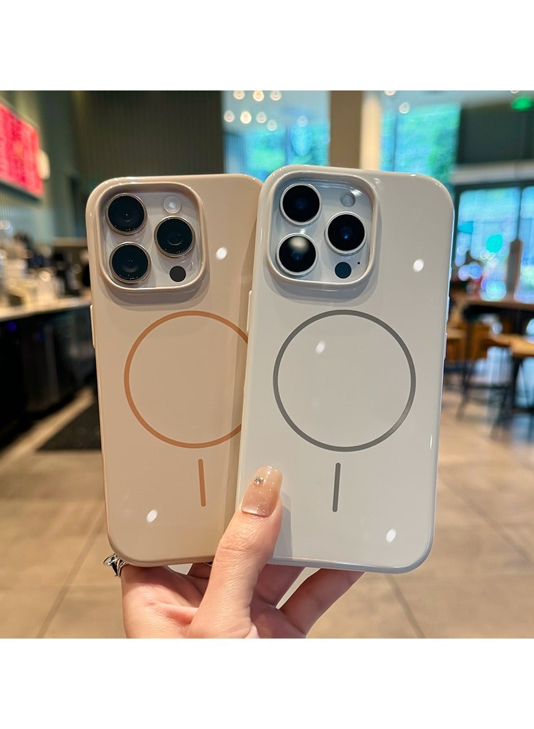 غطاء iPhone 16 Pro Max - يدعم MagSafe، غطاء حماية مقاوم للخدوش، تصميم نحيف، بطانة داخلية من الألياف الدقيقة - بني صحراوي. - Image 4