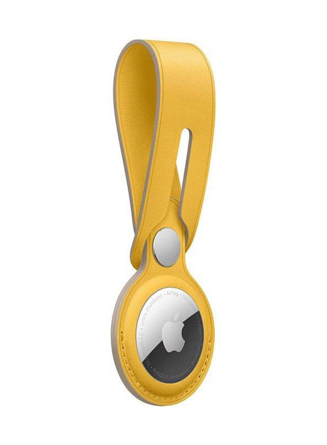 Apple AirTag Leather Loop Meyer Lemon - Image 2