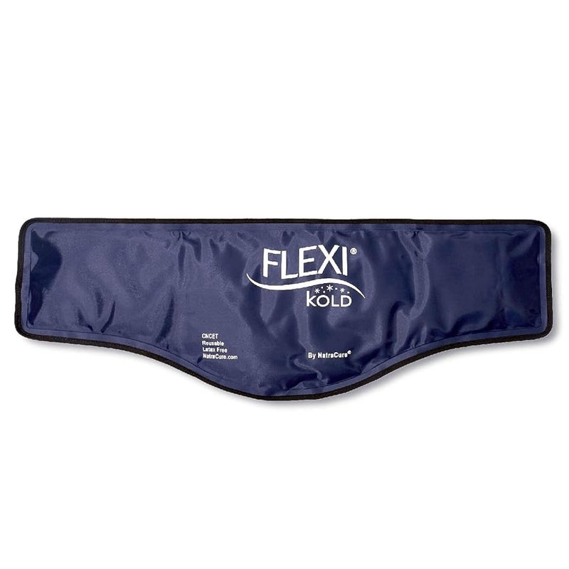 FlexiKold Gel Neck Ice Pack Wrap 23 X 8 X 5  Reusable Cold Pack Compress Cooling Neck Wraps for Pain Ice Pack For Neck Neck Cooling Wraps Neck Relief Cool Neck Wrap  A6301COLD