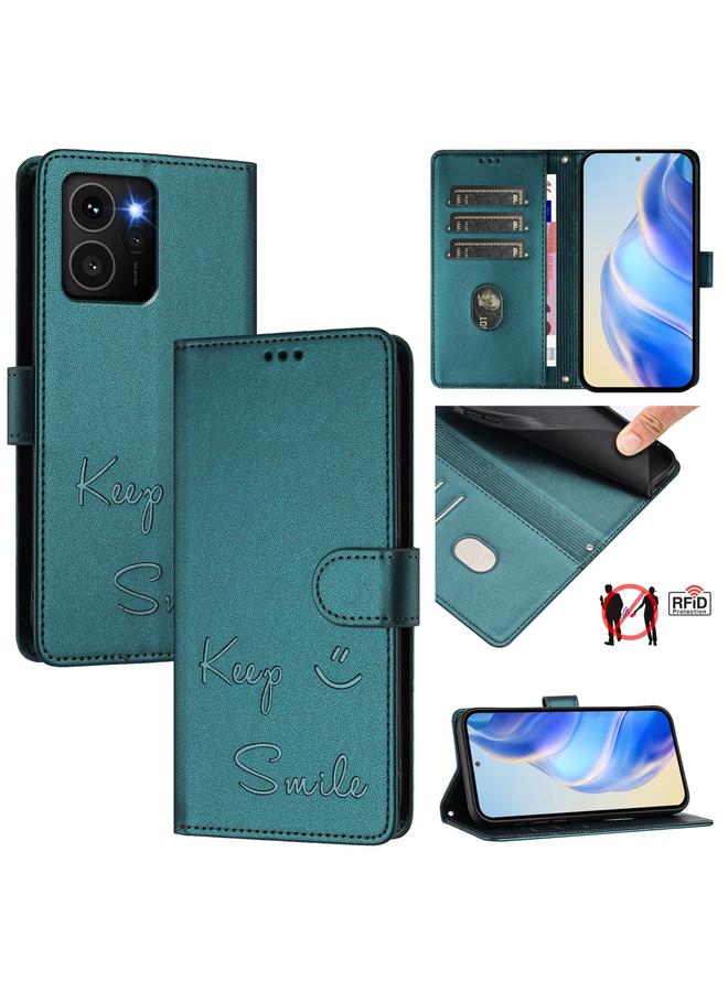 اس-توب جراب هاتف HMD Skyline Smile من الجلد المنقوش بتقنية RFID - Image 1