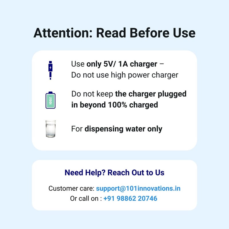 RiverSoft AWD-BL-1 Automatic Water Dispenser for 20 Litre Bottle Can (Black, Food Grade, 4W, 1200 mAh Battery) - Image 3