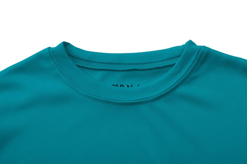 OPNA Youth Athletic Performance Long Sleeve Shirts for Boys or Girls-Moisture Wicking, Medium, Atomic Blue - Image 3