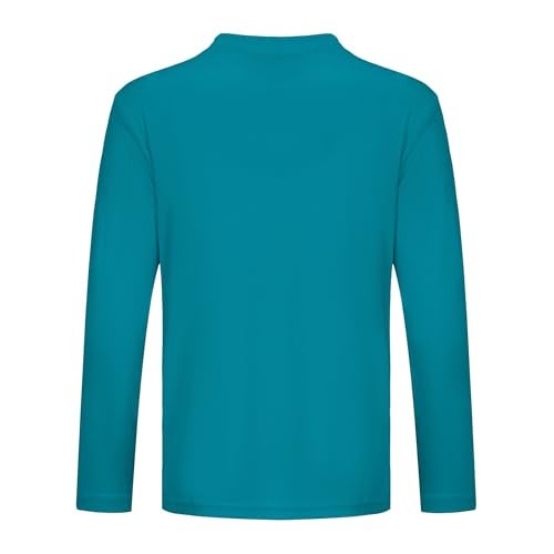 OPNA Youth Athletic Performance Long Sleeve Shirts for Boys or Girls-Moisture Wicking, Medium, Atomic Blue - Image 2