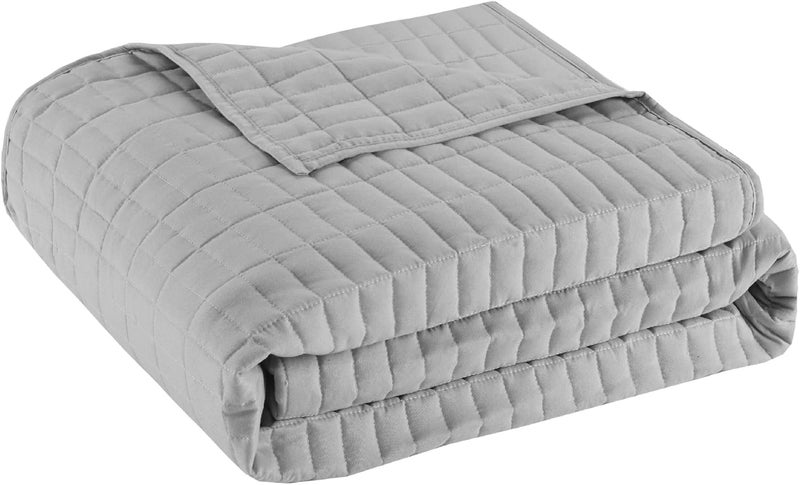 كومفورت سبيسيس غطاء سرير نهار Comfort Spaces - خياطة مزدوجة الجوانب فاخرة، فراش مريح لجميع الفصول مع تنورة سرير، وأغطية وسائد مطابقة، كيينا رمادي 75×39 بوصة، 5 قطع، 100% مايكروفايبر - Image 5