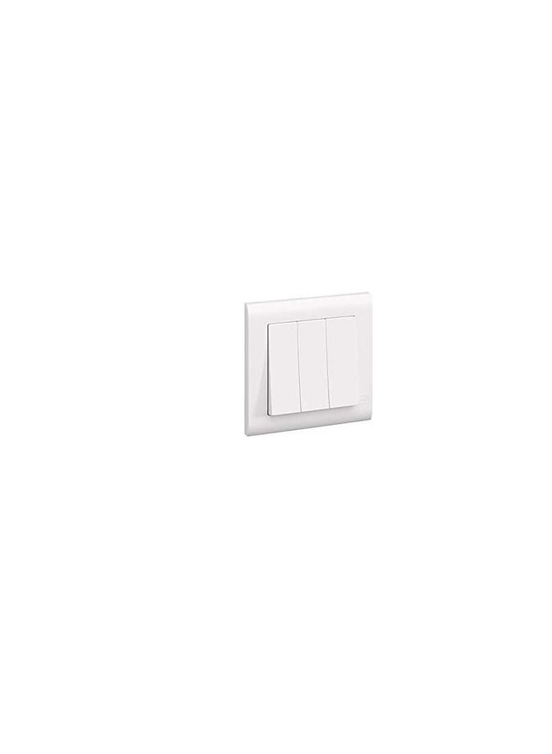 MK Essentials 10AX 3G 1WAY Switch - Wide Rocker - Image 3