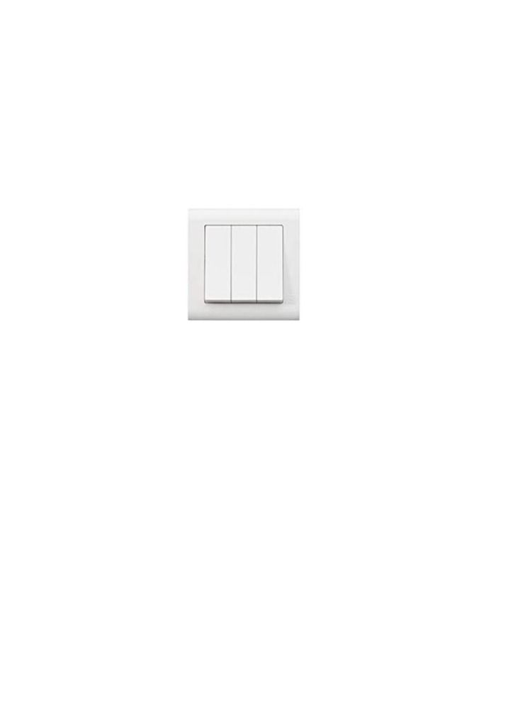 MK Essentials 10AX 3G 1WAY Switch - Wide Rocker - Image 1