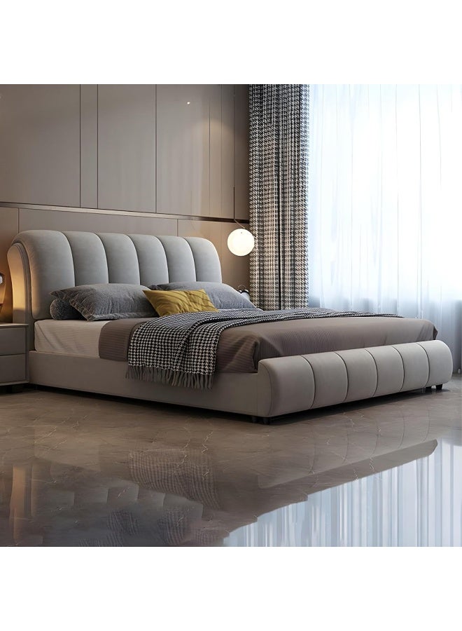 Poppins Home Affordable Fabric Bed  Stylish & Comfortable in Mini, Queen, King & Super King Sizes (Without Mattress) (180x200cm) - Image 3