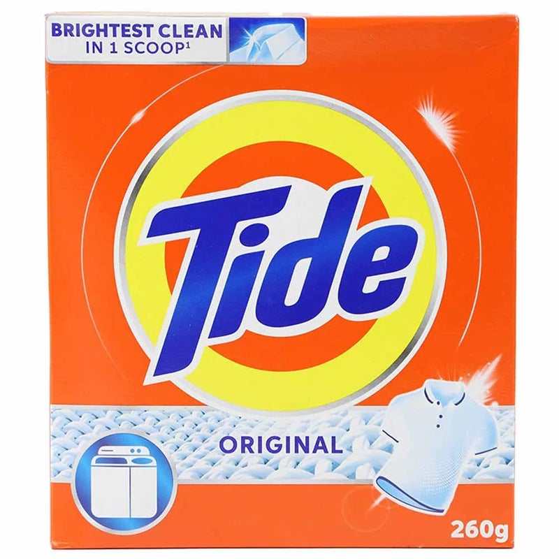 Tide Detergent Powder, Laundry Powder with Original Scent 260gms