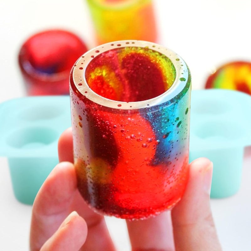 GEEOOLLAH Silicone Shot Glass Mold 8-Cavity – Edible Candy Shot Mold for Chocolate, Ice, Jelly, Gummy, Juice Shots – Reusable Nonstick Silicone Molds for Baking, Parties, Gifts, Holidays, Bars - Image 5