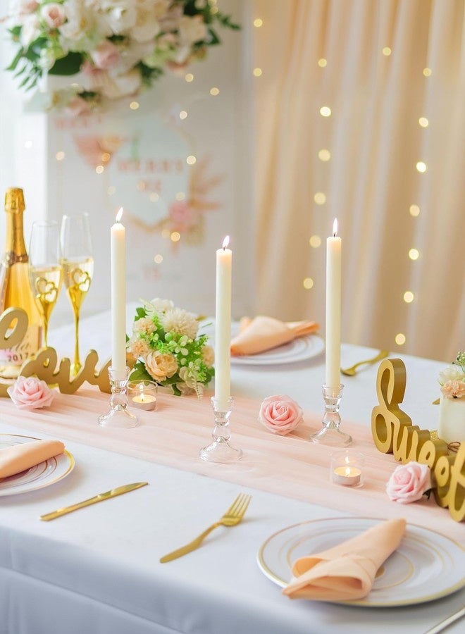 مجموعة من 2 ، (نسخة القرع الصغيرة) حامل شموع زجاجي ، حامل شمعة عمود ، حامل شمعة ديكور المنزل ، ديكور رومانسي ، حاوية شمعة شفافة ، حامل شمعة ديكور الزفاف ، شمعة عمود لحفل الزفاف ، غرفة الطعام والديكور. - Image 4