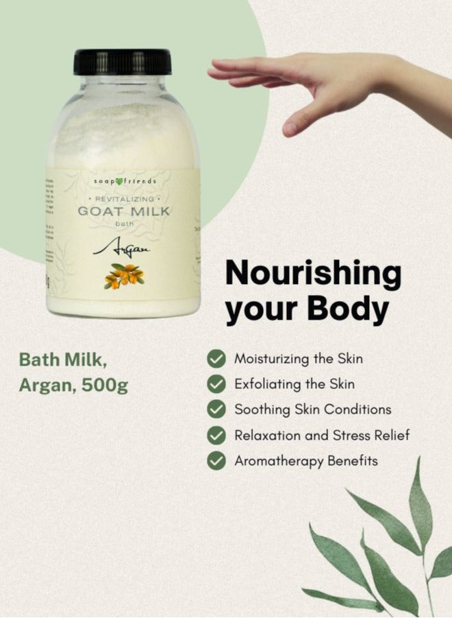 Soap&Friends Soap&Friends Natural Argan Bath Milk Based on Goat Milk, 500g - Image 3