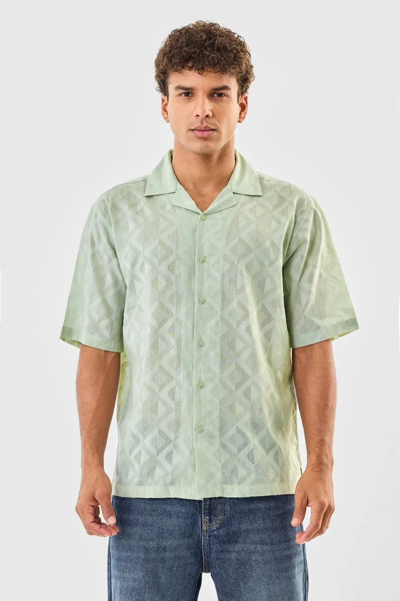 سنيتش قميص قطني % بتصميم ذاتي وقصة واسعة