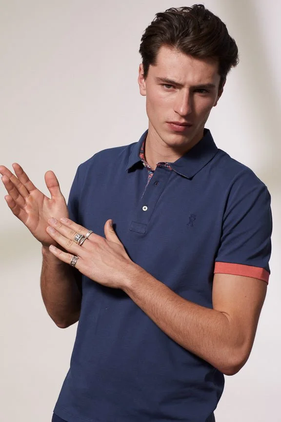 Vicomte A. Percy Navy Polo