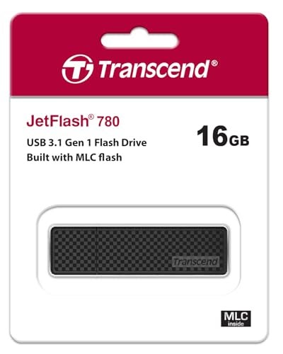 Transcend 16GB JetFlash 780 USB 3.0 Flash Drive (TS16GJF780), Black - Image 3