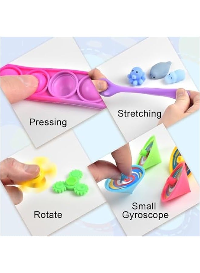 Kids Party Favors Toys,Pop Fidget Toys, Classroom prizes, Goody Bag Fillers,Pinata Stuffers,Carnival Prizes for Boys and Girls Gifts 3+ Years Old (60 Packs) - Image 2