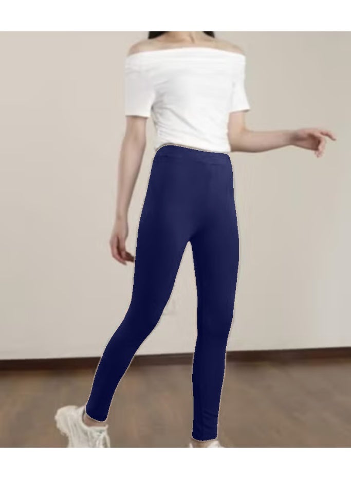 Fancy Women's Petite Leggings  Size Light-Weight Breathable Cotton-Spandex KU405 - Image 1