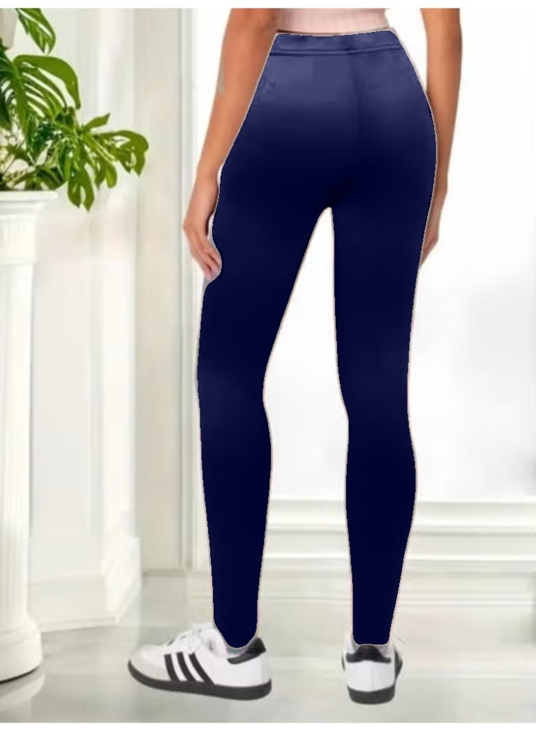 Fancy Women's Petite Leggings  Size Light-Weight Breathable Cotton-Spandex KU405 - Image 2