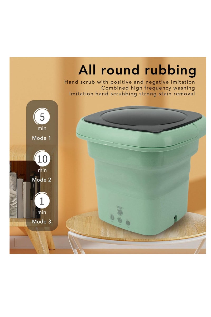 eBasket Portable Mini Automatic Foldable Washing Machine for Baby Clothes Socks  Underwear Small Items 110V 240V  Top Loading (Color May Vary)  - Image 5