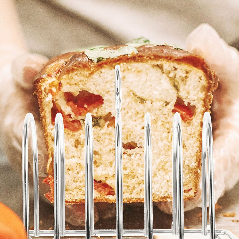 2pcs Toast Bread Rack Holder Toast Bread Rack Stainless Steel Toast Rack Cooling Bread Rack - Image 5