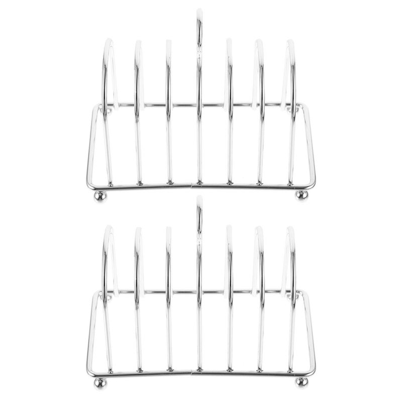 2pcs Toast Bread Rack Holder Toast Bread Rack Stainless Steel Toast Rack Cooling Bread Rack - Image 1