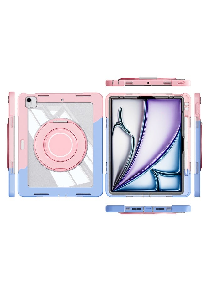 عام for iPad Air M2/M3 Case (2024/2025) 11 Inch, 360 Rotating Stand, Heavy Duty Rugged Shockproof, Full Body Protective Cover with Pencil Holder, Anti-Scratch Back Case for iPad Air 6th/7th - Image 2