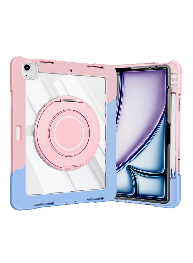 عام for iPad Air M2/M3 Case (2024/2025) 11 Inch, 360 Rotating Stand, Heavy Duty Rugged Shockproof, Full Body Protective Cover with Pencil Holder, Anti-Scratch Back Case for iPad Air 6th/7th - Image 4