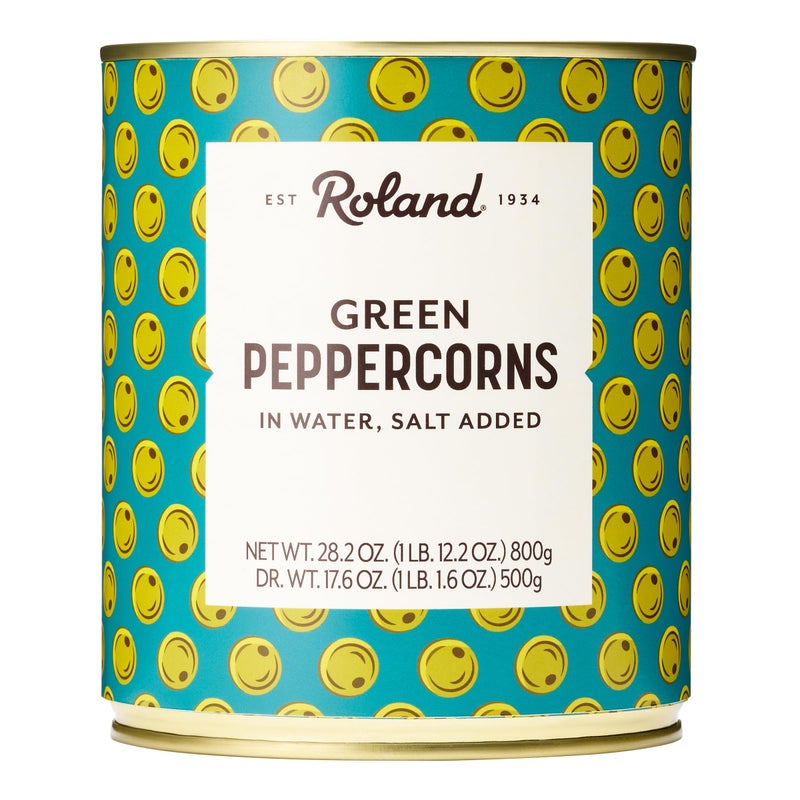 Roland Foods Green Peppercorns in Brine Specialty Imported Food 282 Ounce Can Pack of 1