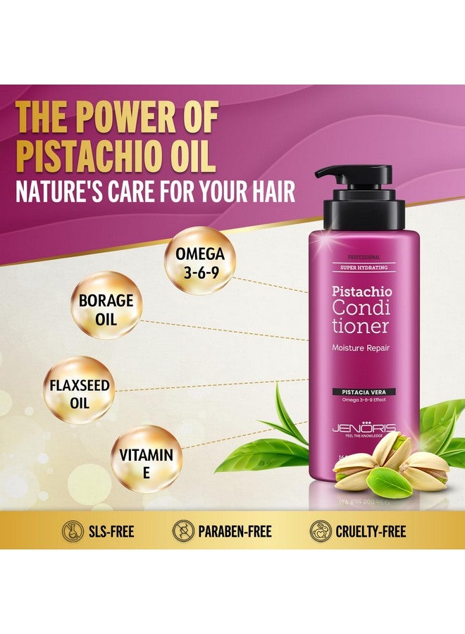 Jenoris Pistachio Conditioner for Colored & Dry Hair 16.9 fl.oz Professional Hair Care Products for Women and Men. [Pistachio and Borage Oils] - Image 2
