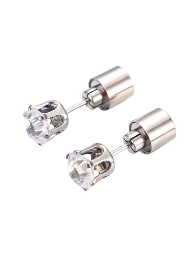 "أقراط LED (سباركل آند شاين) - ترصيع مضيء متغير الألوان للرجال والنساء والمراهقين - مثالية للحفلات وحفلات الريف والحياة الليلية (زوج من 2 - لون أزرق)" - Image 1