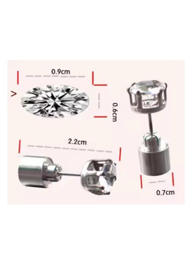 "أقراط LED (سباركل آند شاين) - ترصيع مضيء متغير الألوان للرجال والنساء والمراهقين - مثالية للحفلات وحفلات الريف والحياة الليلية (زوج من 2 - لون أزرق)" - Image 3