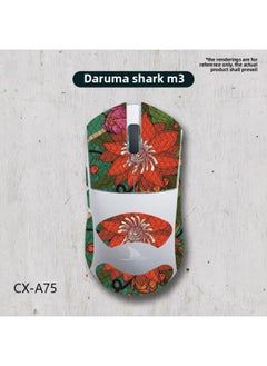 Applicable Mouse Anti-slip Stickers Darmoshark Damo Shark M3 Special Side Sweat-absorbing Protective Stickers Full Set Of Palm-Color:Daruma Shark M3-CX-A75/white Diamond-all Inclusive