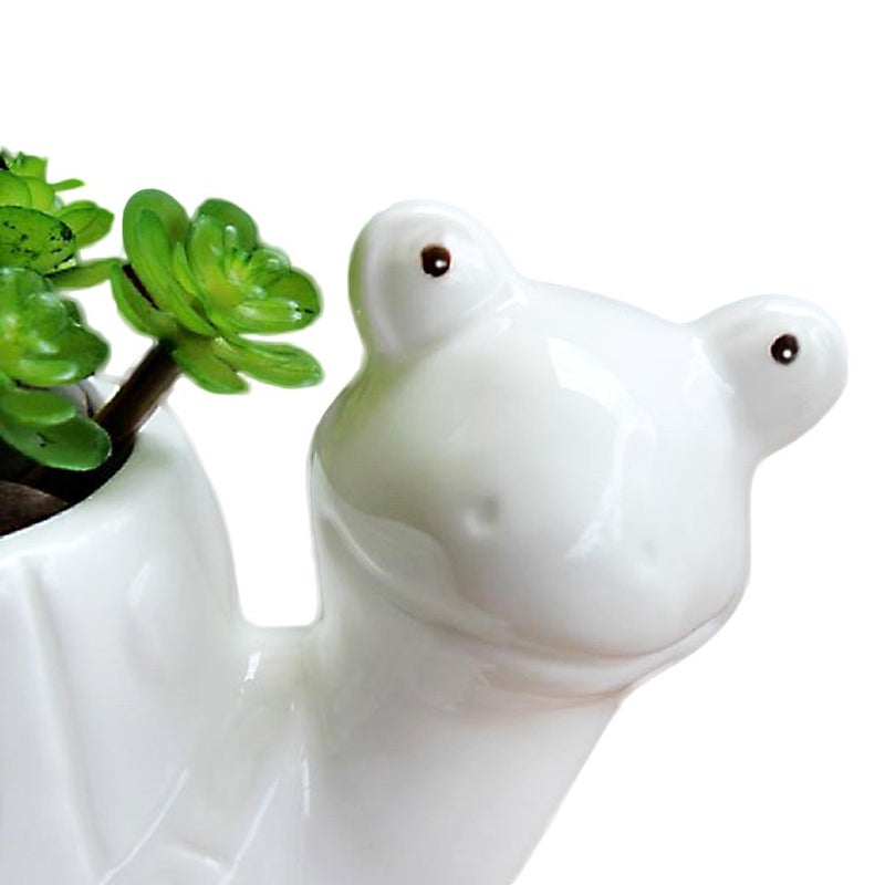 GeLive Tortoise Succulent Planter Turtle Plant Pot Animal Fun Vase Window Box Cute Home Decoration, 5 Inch, Indoor Outdoor - Image 3