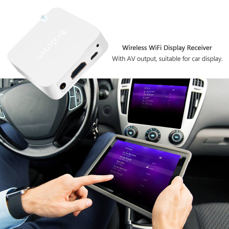 Mirascreen Wireless Mirroring WiFi Receiver 1080P Output Plug Play Miracast - Airplay Mirroring HDTV Projector for iOS Android - Image 4