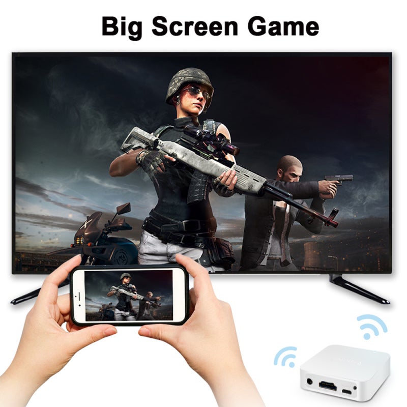 Mirascreen Wireless Mirroring WiFi Receiver 1080P Output Plug Play Miracast - Airplay Mirroring HDTV Projector for iOS Android - Image 2