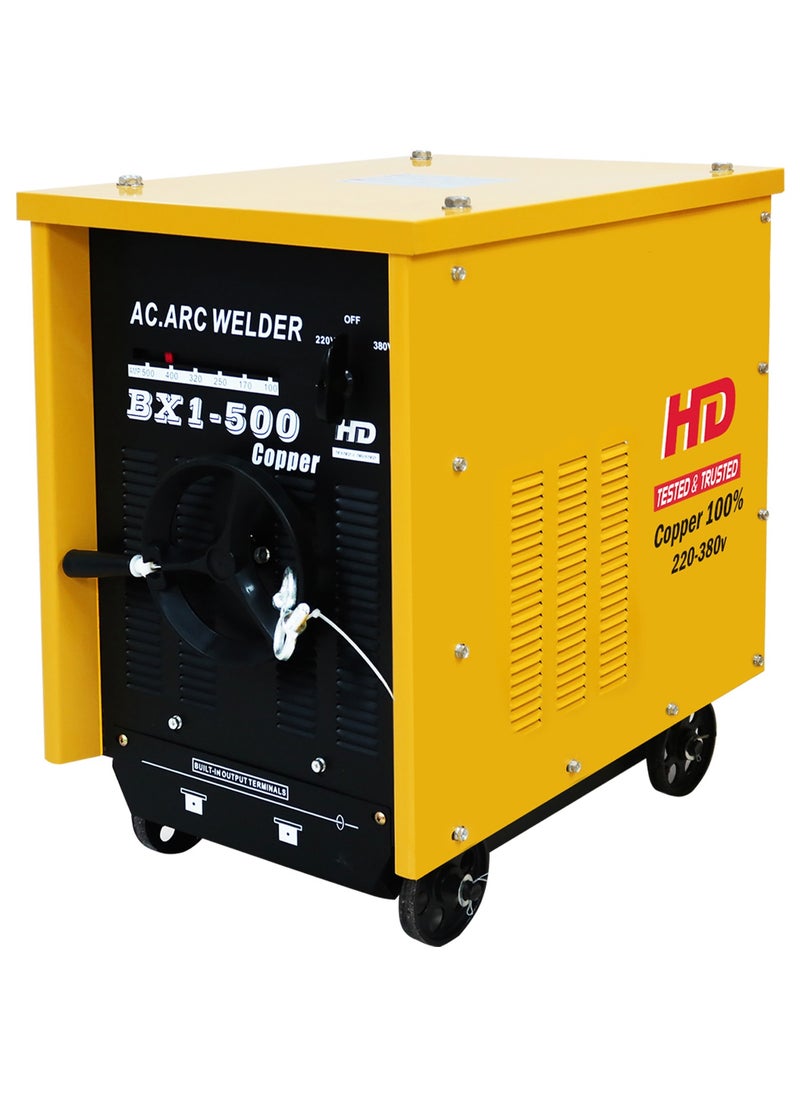 أتش دي آلة لحام MMA 10-500A AC | تعمل على الحديد | HD | BX1-500 Copper | 2.5 إلى 8.0 إلكترود  - Image 1