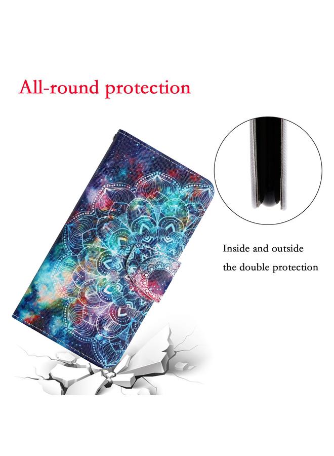 S-TOP Case For Samsung Galaxy A21 Painted Pattern Horizontal Flip Leather Case with Holder & Card Slot & Wallet - Image 5