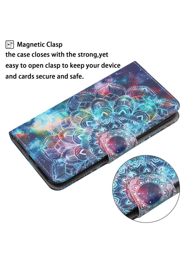 S-TOP Case For Samsung Galaxy A21 Painted Pattern Horizontal Flip Leather Case with Holder & Card Slot & Wallet - Image 4