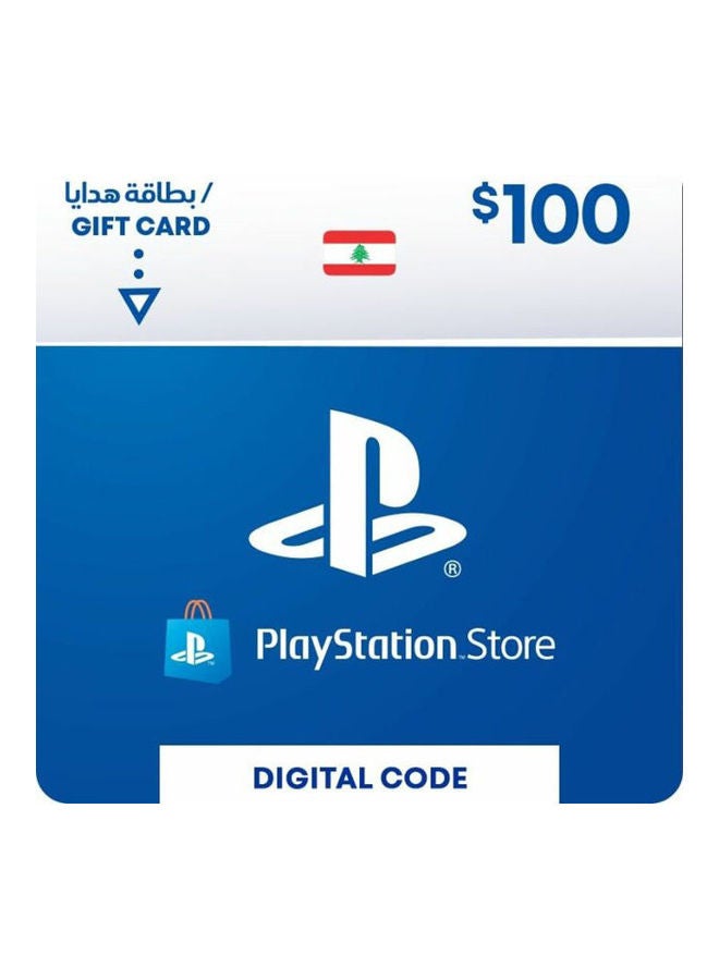 Playstation Lebanon 100 USD Gift Card