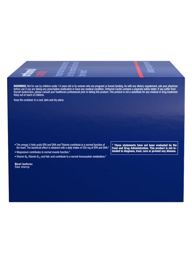 Orthomol - Orthomol Cardio, 30-Day Supply, Comprehensive Supplement for Cardiovascular Health with Essential Nutrients for Circulatory System Support - Image 1