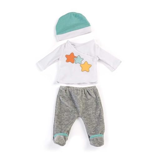 Miniland Doll Clothes 2 Piece Pajama Set in Grey 15 Quality - Image 1