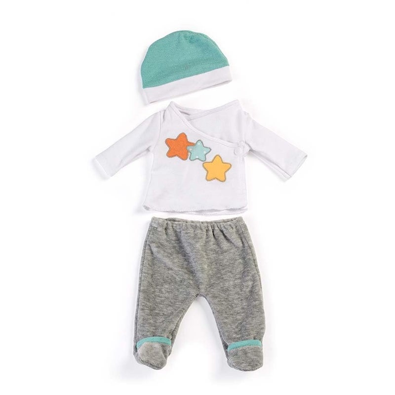 Miniland Doll Clothes 2 Piece Pajama Set in Grey 15 Quality - Image 2