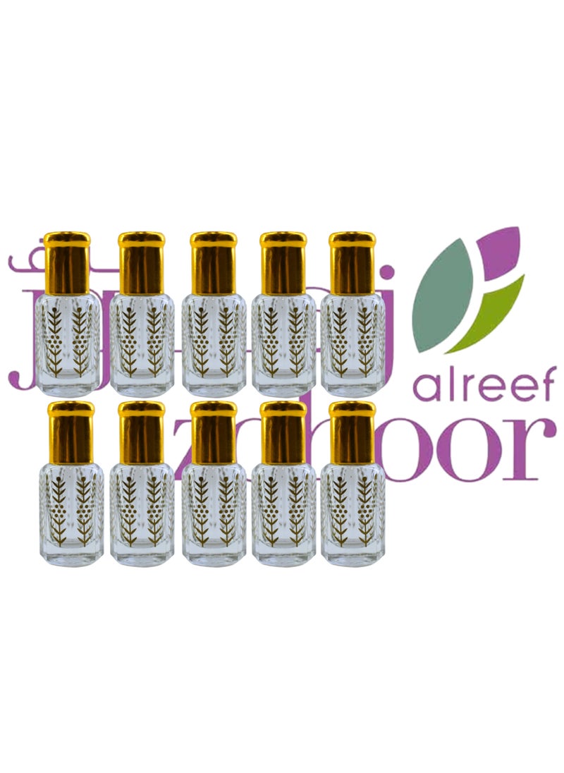 10 Pieces Natural Zohoor Alreef Fragrance Perfume Oil 6 Ml - pzsku/ZEE77EC634B1D7BA9180DZ/45/_/1670539211/37fbdca9-91c2-42cc-9969-a26537cde224