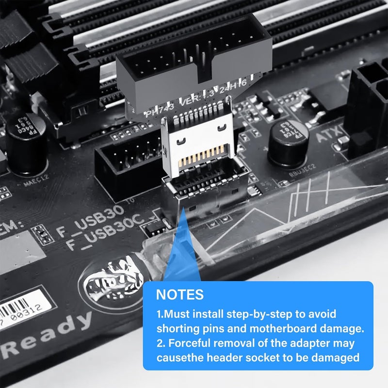 SinLoon USB 30 Front Panel Header Type E to USB 30 1920Pin Motherboard Header Adapter TypeE Male to 19Pin Male Front Connector Converter - Image 4