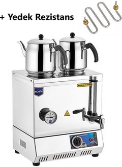 REMTA EP05 40 Model Double Teapot Electric Tea Boiler 28 Lt + Spare Resistance 