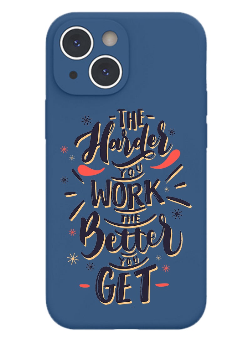 Theodor Protective Slim Fit Case Liquid Silicone Cover with Full Body Protection Anti-Scratch Shockproof Case For iPhone 14 Blue  - Hawaii Surf Paradise Pacific copy - Image 1