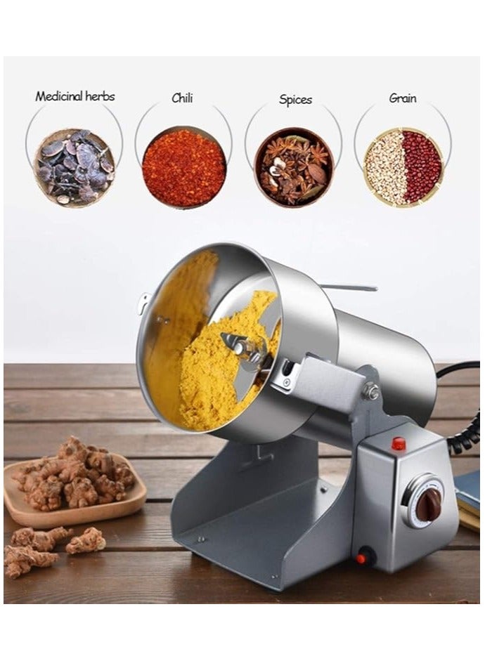 500g Electric Grain Grinder Spice Grain Mill Stainless Steel 30s High Speedy Grinding Overload Protection& 5min Timer Mill Dry Spice Herbs/Nut/Coffee/ Rice  - Image 3